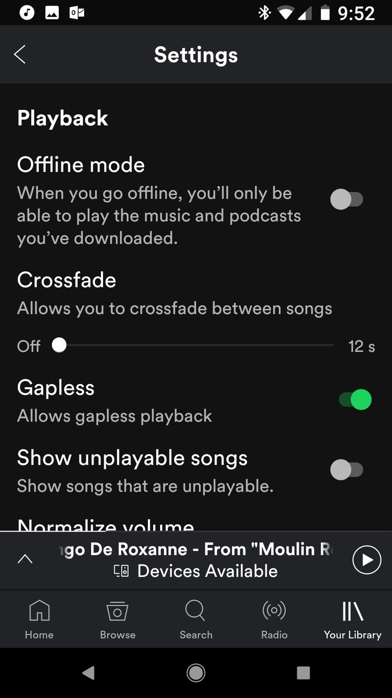 Spotify offline listening free music